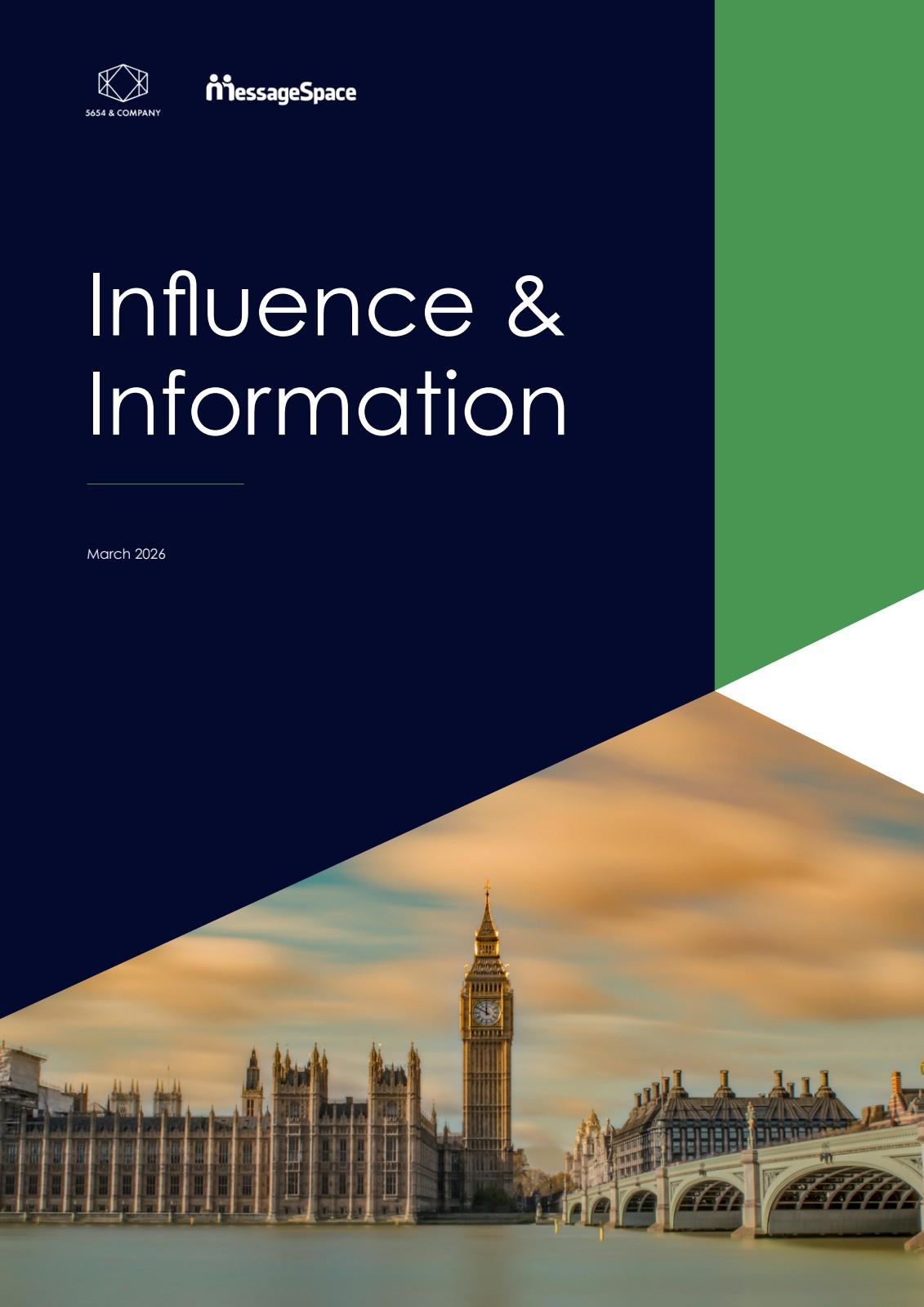 Influence & Information: Media Habits of Westminster Report Cover