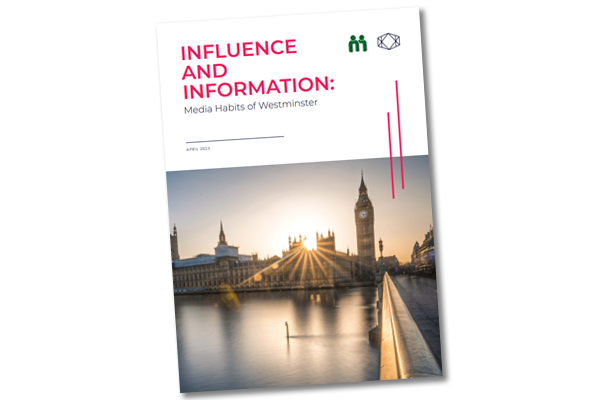 Influence & Information: Media Habits of Westminster Report Cover