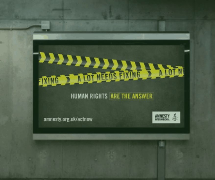 Amnesty International — campaign imagery for MessageSpace case study